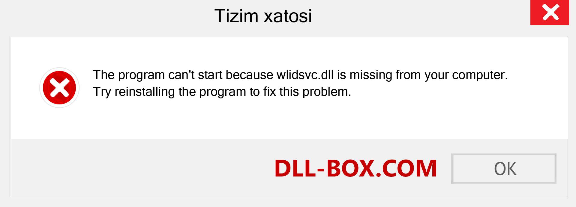 wlidsvc.dll fayli yo'qolganmi?. Windows 7, 8, 10 uchun yuklab olish - Windowsda wlidsvc dll etishmayotgan xatoni tuzating, rasmlar, rasmlar